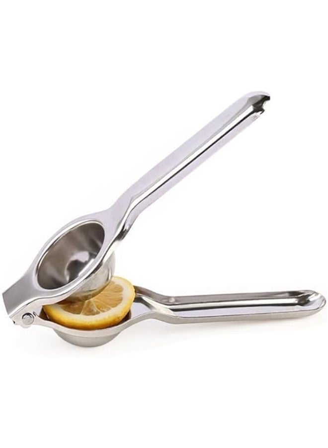 يوريفو عصارة ليمون فاخرة من الفولاذ المقاوم للصدأ - عصارة حمضيات معدنية شديدة التحمل لليمون والليمون الأخضر - ضغط يدوي مريح - سهلة التنظيف ومقاومة للصدأ - أداة متينة للمطبخ - Image 1