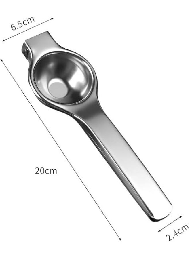 يوريفو عصارة ليمون فاخرة من الفولاذ المقاوم للصدأ - عصارة حمضيات معدنية شديدة التحمل لليمون والليمون الأخضر - ضغط يدوي مريح - سهلة التنظيف ومقاومة للصدأ - أداة متينة للمطبخ - Image 2