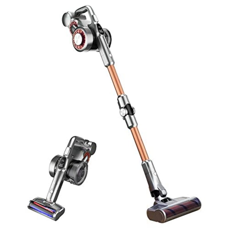 H9 Pro Cordless Flexible Electric Broom for home cleaning, ABS plastic body, black color, 600W/200AW/25Kpa suction power with 80-min runtime and HEPA filter - Image 1