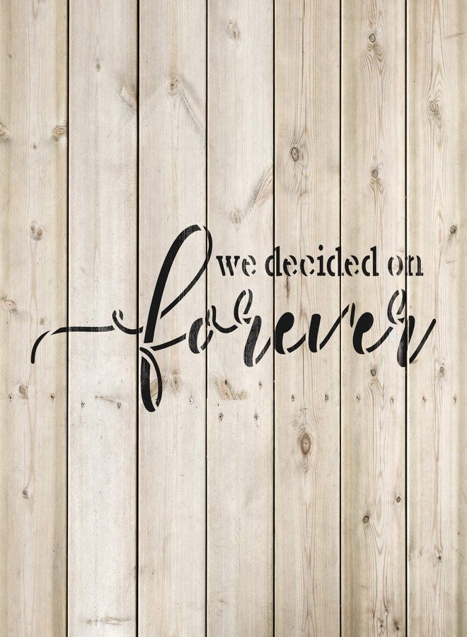 Stencil Revolution We Decided On Forever Wedding Stencil - Forever Stencil, Durable for Crafting Custom Wedding Invitations, Ring Stencil - Image 4