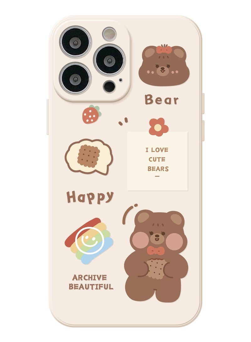 Loquat Cartoon Silicone Soft Shell Apple Phone Case - Image 1