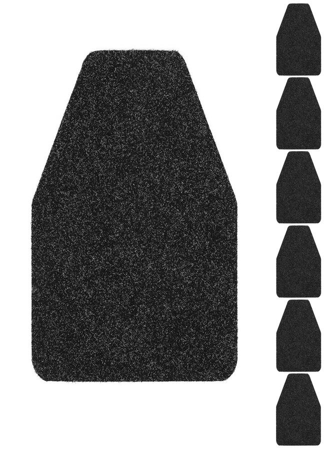 THMINS 6 Pack Commercial Urinal Mats, Non-Slip Urinal Floor Mat for Men's Bathroom, Washable Rubber Urinal Pads for Business Bathroom - Image 1