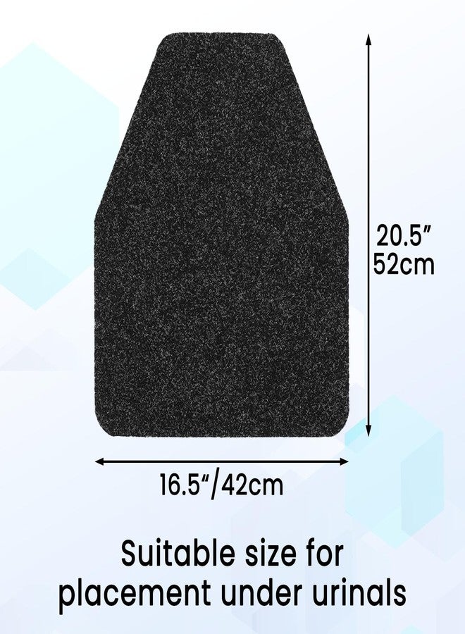 THMINS 6 Pack Commercial Urinal Mats, Non-Slip Urinal Floor Mat for Men's Bathroom, Washable Rubber Urinal Pads for Business Bathroom - Image 3