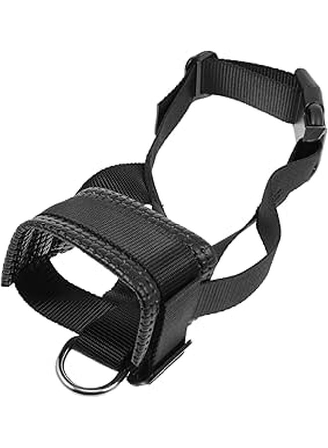 Adjustable Anti Bite Dog Muzzle Breathable Pet Mouth Cover Black XL - Image 1