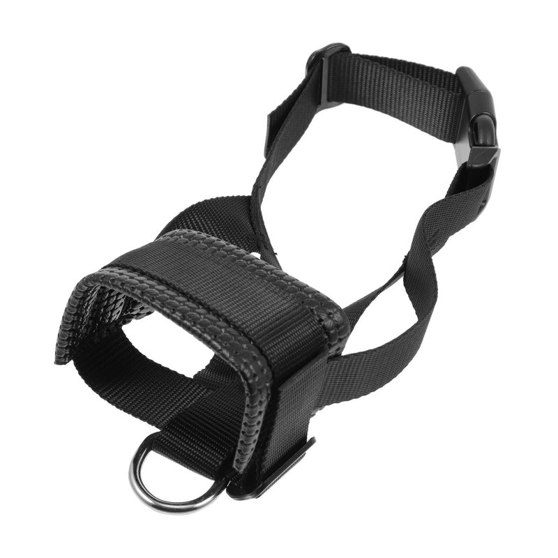 Adjustable Anti Bite Dog Muzzle Breathable Pet Mouth Cover Black XL - Image 2