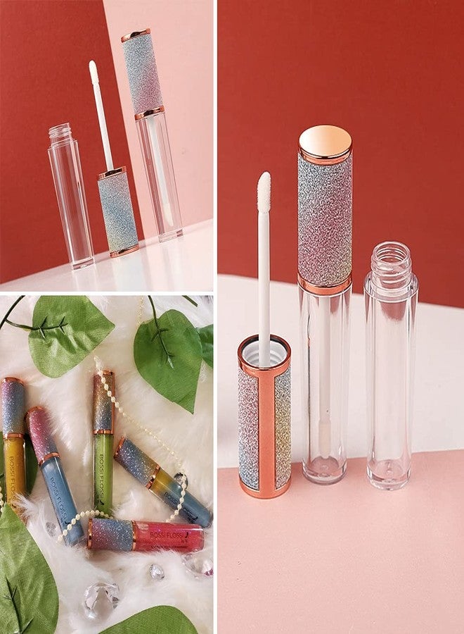 AMORIX 24 Pack Rainbow Lip Gloss Tubes with Wand 5ml Empty Containers + 2pcs Syringes for DIY Lip Balm - Image 5