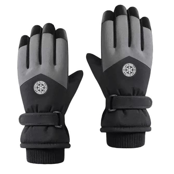 CaySep Winter Ski Gloves for Men Women Plus Velvet Thickened Warm Glove Non Slip Touchscreen Cycling Gloves for Cold Weather - Image 4