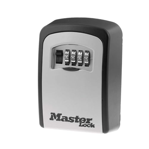 Master Lock Set Your Own combination Wall Mount Lock Box 5 Key capacity Black 5401EC