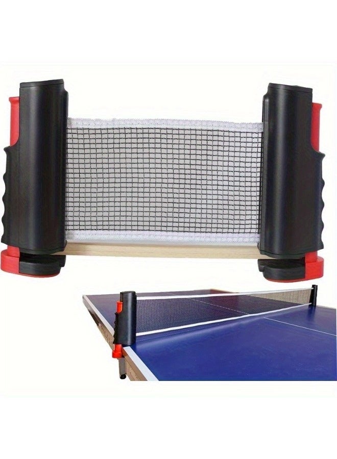 شيبشيب مجموعة تنس طاولة محمولة – طقم بينغ بونغ فوري للألعاب الداخلية والخارجية، للمدرسة والمنزل والمكتب - Image 4