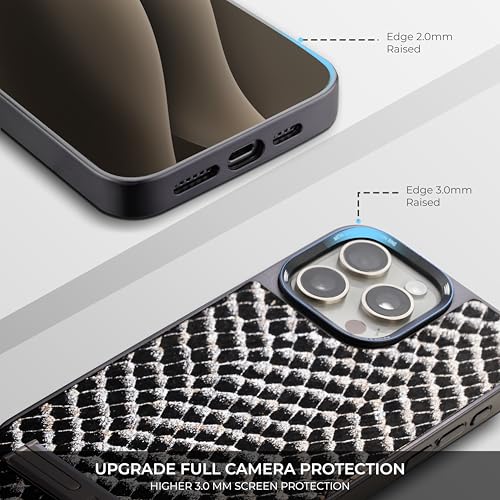 PULOKA for iPhone 14 PRO Case, Back Cover with Kickstand & Metal Camera Ring & 360° Military-Grade Protection, | Ultra Hybrid Slim Case (Black, iPhone 14 Pro) - Image 5
