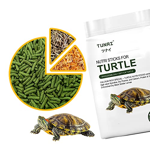 TUNAI 3In1 Adult Turtle Food & Tortoise Food Spirulina Added for Better Shell Health|100G| Contains Nutritious Pellets, Whole Shrimp and Bsfl Insect Larvae, 1 Count - Image 2