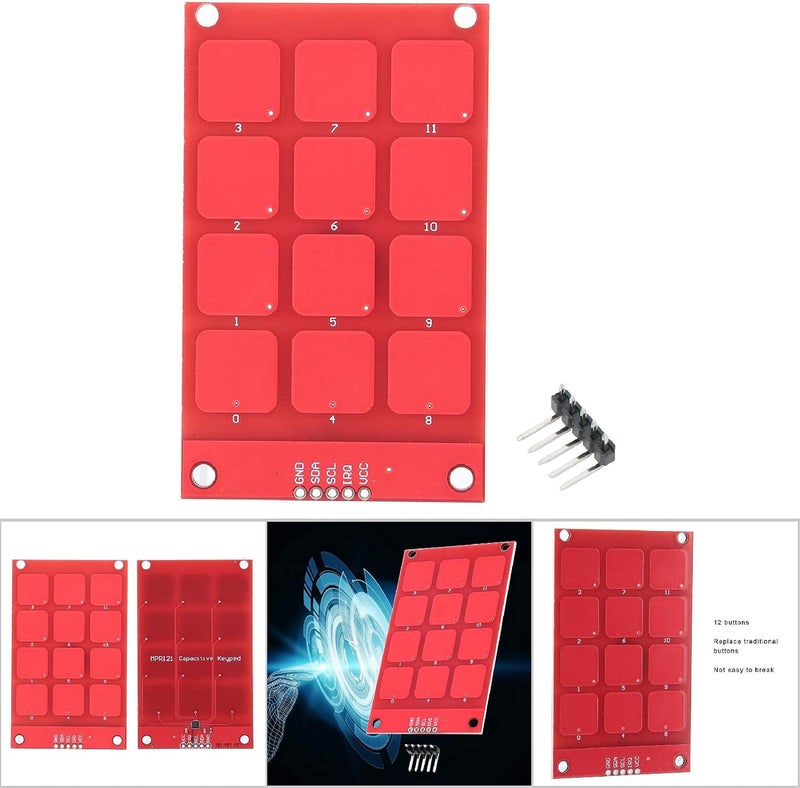 Acouto Touch Keypad - High Sensitivity 12 Button Capacitive Touch Keyboard for Enhanced Control and Versatile Integration - Image 3