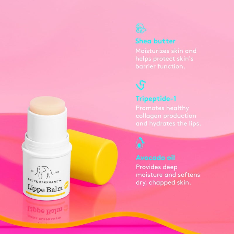 Drunk Elephant Lippe Balm - 3.7 g/.13 oz - Nourishing Lip Balm - Clean Clinical Skincare - Cruelty-Free - Dermatologist-Tested - Free of Essential Oils, Silicones, and Fragrance - Image 5