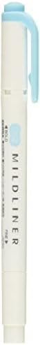 Zebra Technologies Zebra Mildliner Highlighter in Mild Blue - Dual-Tip Design - Image 3
