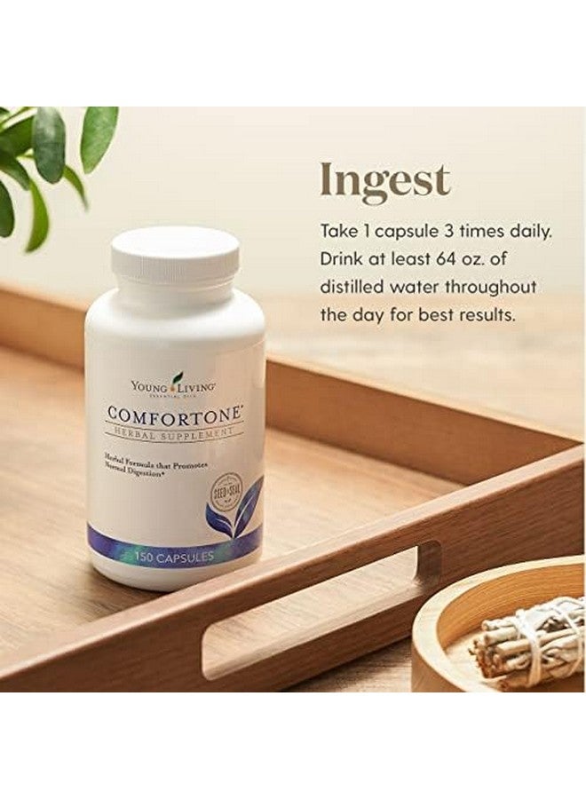 Young Living ComforTone Capsules - Natural Digestive Support with Herbs and Essential Oils - 150 Capsules, Provides a Combination of Cascara Sagrada, psyllium Seed, and Ginger and Tarragon Premium - Image 2