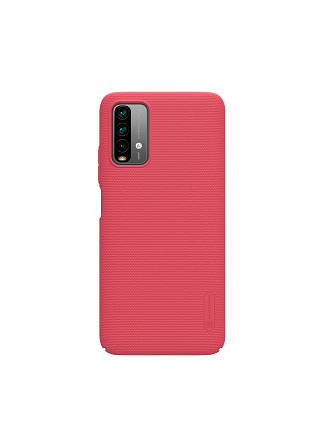 Nillkin Super Frosted Shield Hard Phone Cover For Xiaomi Redmi 9T Red - Image 3
