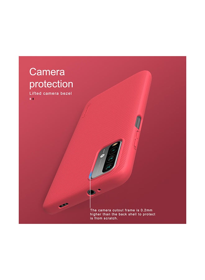 Nillkin Super Frosted Shield Hard Phone Cover For Xiaomi Redmi 9T Red - Image 4