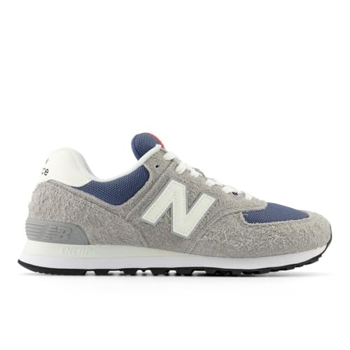 New Balance Unisex 574 V2 History Sneaker,Shadow Grey/Sea Salt,Men 7 / Women 8.5 - Image 3