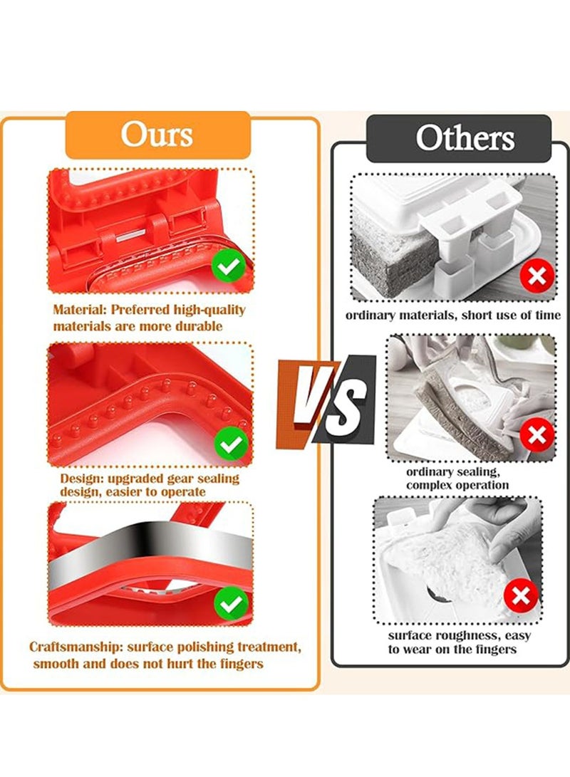 Sandwich Cutter and Sealer, Square Pocket Sandwiches Cutter Uncrustables Maker, Sandwich Cutters for kids love lunchables,Red.  - Image 5