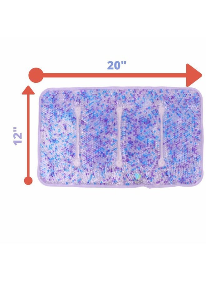 FOMI Hot and Cold Large Gel Bead Pack Care | 20” x 12” | Ice Therapy for Back, Shoulder, Knee, Thigh Pain Relief | Premium Reusable, Oversized Wrap and Compress | Freezable, Microwaveable - Image 4