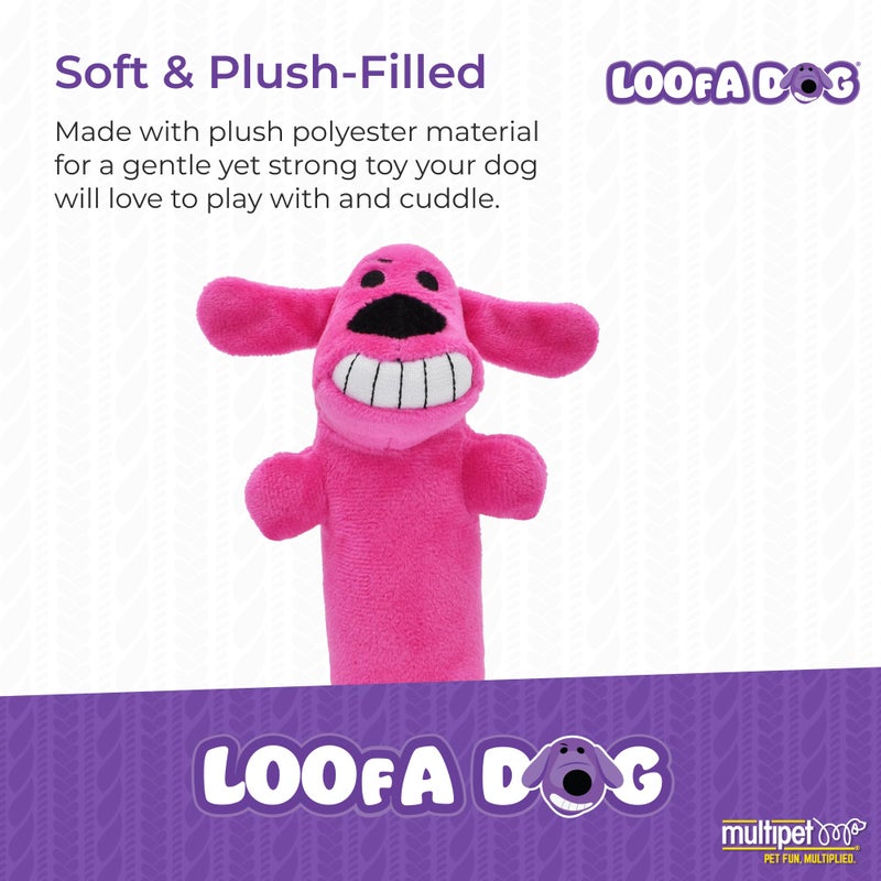 Multipet Original Loofa Dog Plush Toy - Squeaky Toy for All Dogs - Extra Soft Plush - Stuffed Animal Dog Toys for Playing (1 Count, 6â€, Random Color Surprise) - Image 2