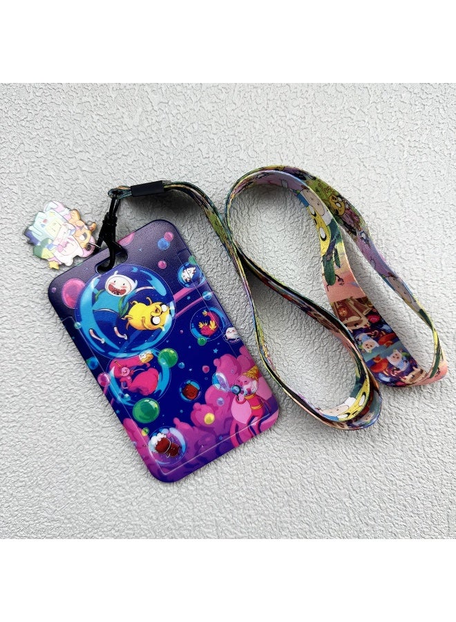 NIBEMINENT 1 - Piece Explorer's Treasure Kpop Photo Card Holder Pendant Key Chain ID Badge Holder ID Card Holder Photo Card Protector for School ID Office ID Access Card for Women Girls