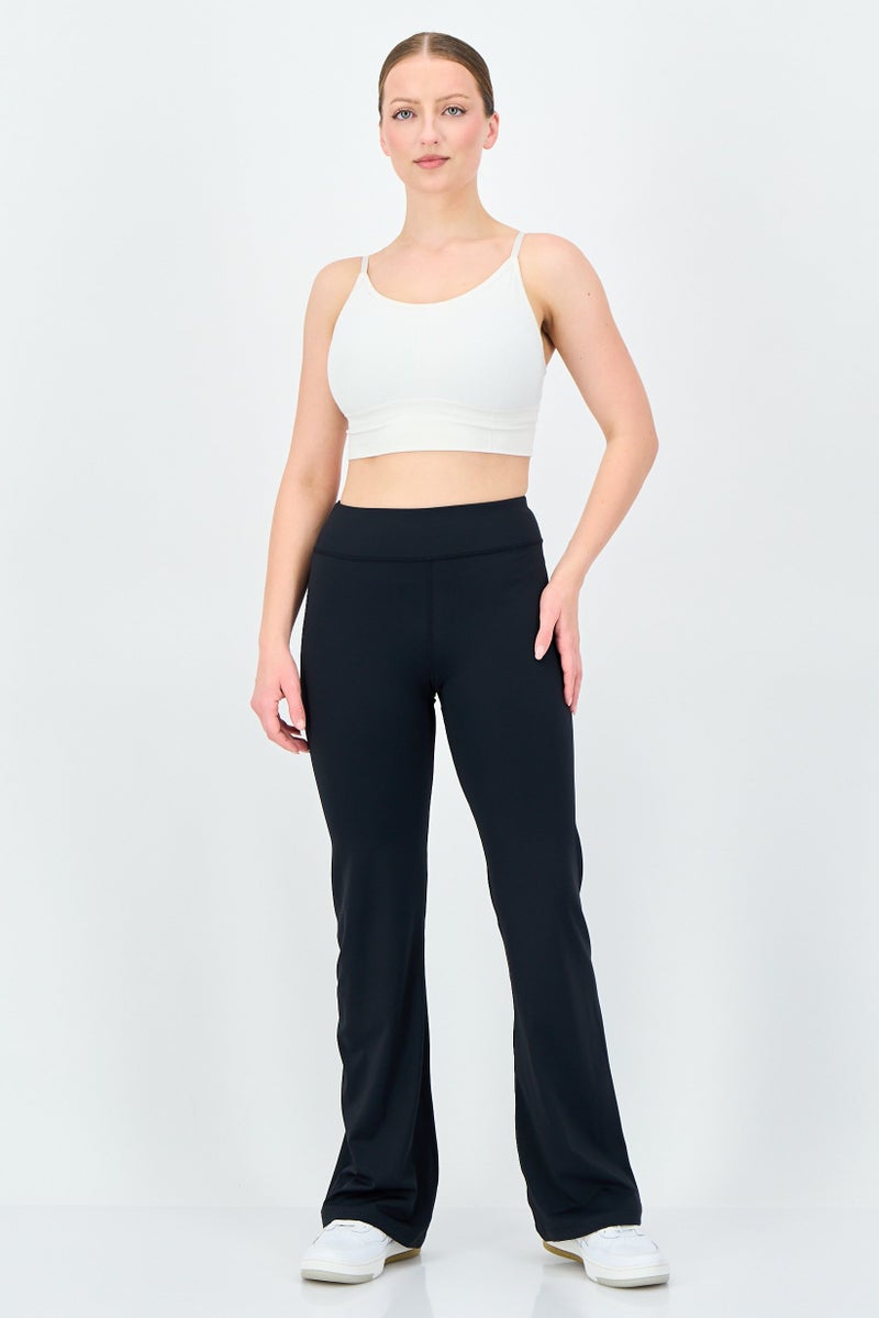 Reebok Women Sportswear Fit Training Bootcut Leggings, Black - Image 3