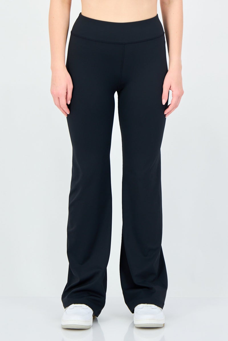 Reebok Women Sportswear Fit Training Bootcut Leggings, Black - Image 1