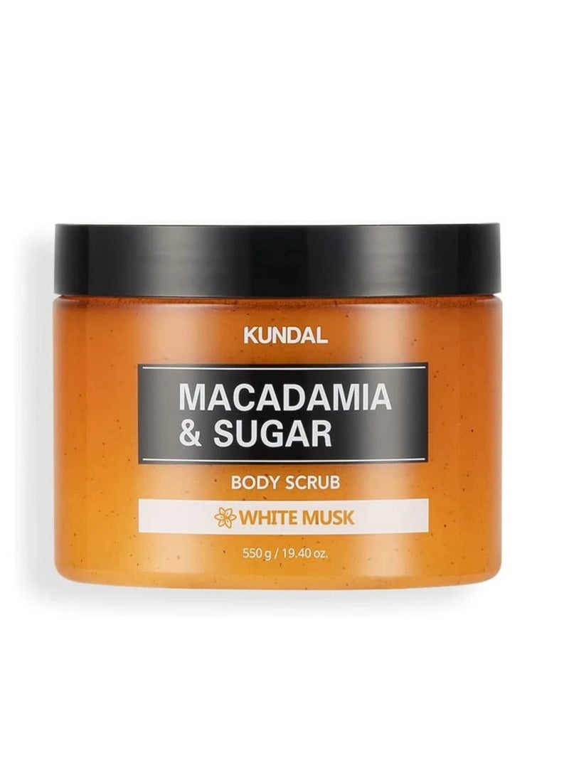 KUNDAL Macadamia & Sugar Body Scrub White Musk 550g