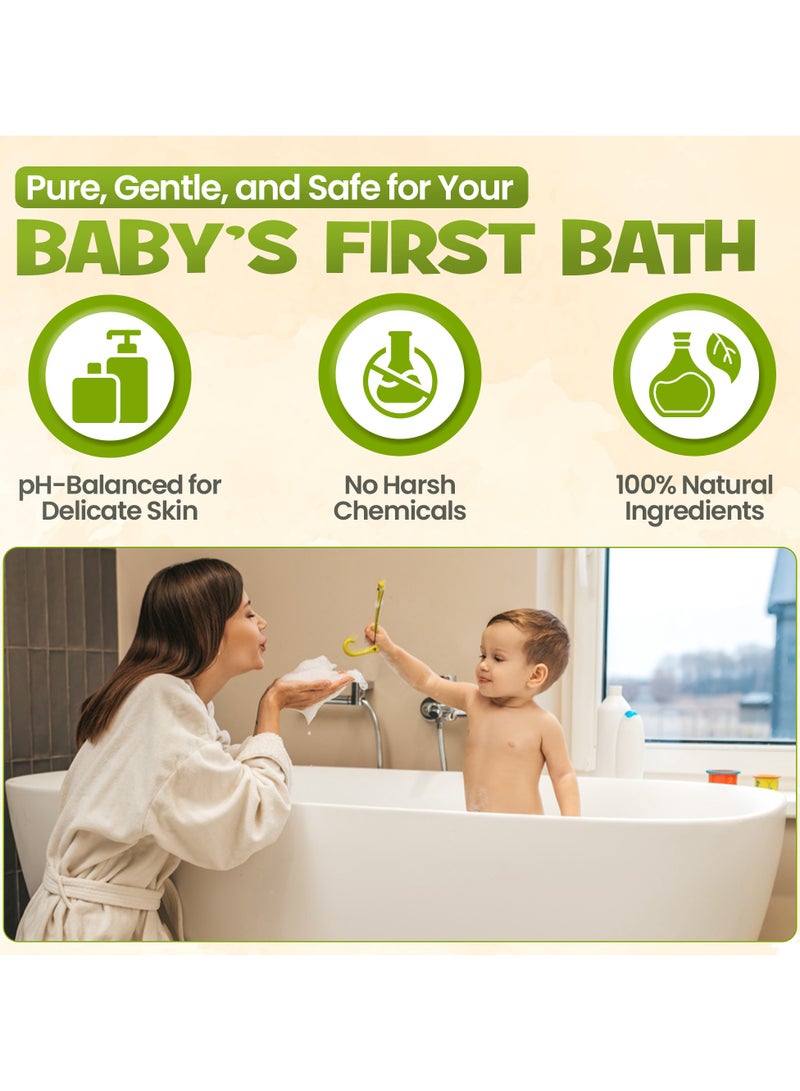 Enfant Organic Plus Baby Moisture Body Wash 300ML Pump Baby Body Wash Gentle To Clean & Nourish pH Balance Plant-Based Formula Contains OAT And OLIVE OIL Which Gently Cleans and Nourishes Baby’s Skin Dermatologically Tested From Germany - Image 2