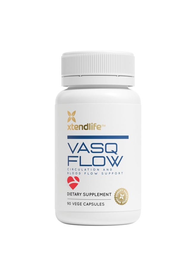 xtendlife VasQFlow - Nitric Oxide Booster to Support Healthy Blood Flow (90 Capsules) - Image 1