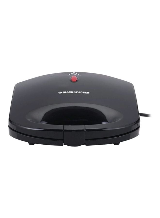 BLACK+DECKER Sandwich Maker, 2 Slice, Non-Stick Cooking Plates, Heat Protection, Indicator Lights, Vertical Storage, Easy Cleaning, Durable Design, Quick Meals, 600 W TS1000-B5 Black - Image 2