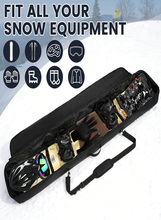Kioqiear Snowboard Bag Reinforced Padded snowboard Bag,Perfect for Air Plane Travel for Snowboard, Goggles, Gloves,Ski boots,Available Length in 155cm 165cm.(155.blue) - Image 4