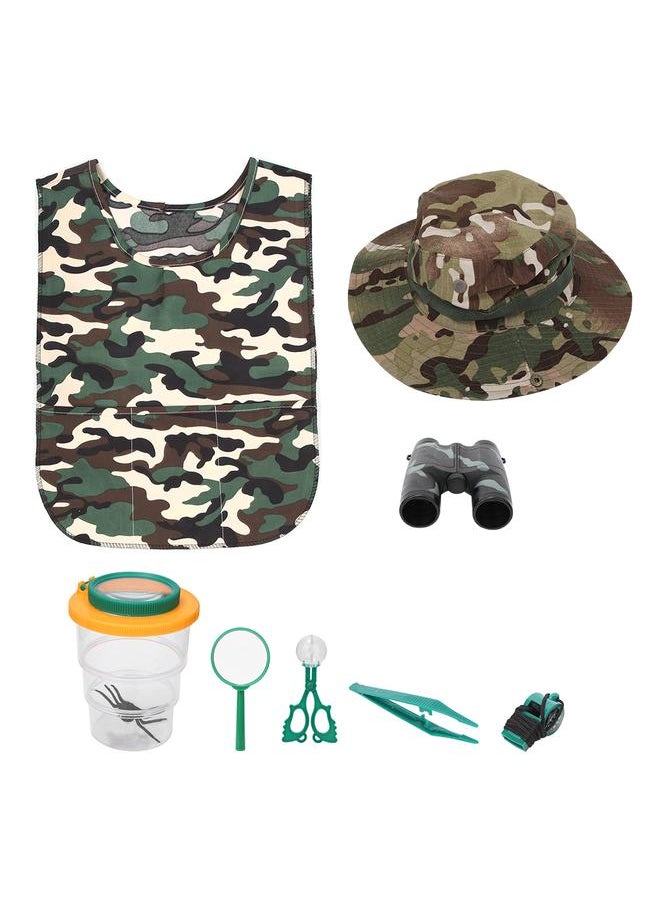 Thoraya Outdoor Children Adventure Kit Binoculars Tweezers Scissor Magnifying Glass Whistle Kid Science Learn Game Toy  - Image 2