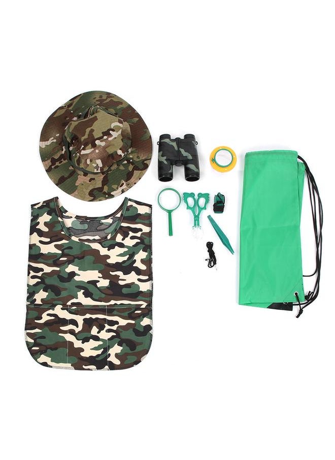 Thoraya Outdoor Children Adventure Kit Binoculars Tweezers Scissor Magnifying Glass Whistle Kid Science Learn Game Toy  - Image 1