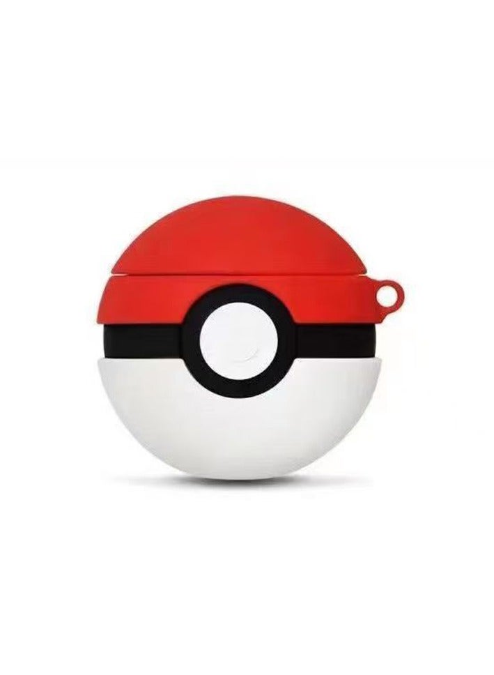 For Bluetooth Headset Air Pods Pro 2 Generation Protective Case - Poke Ball Protective Case - Silicone Drop Resistant Waterproof Case - Image 1