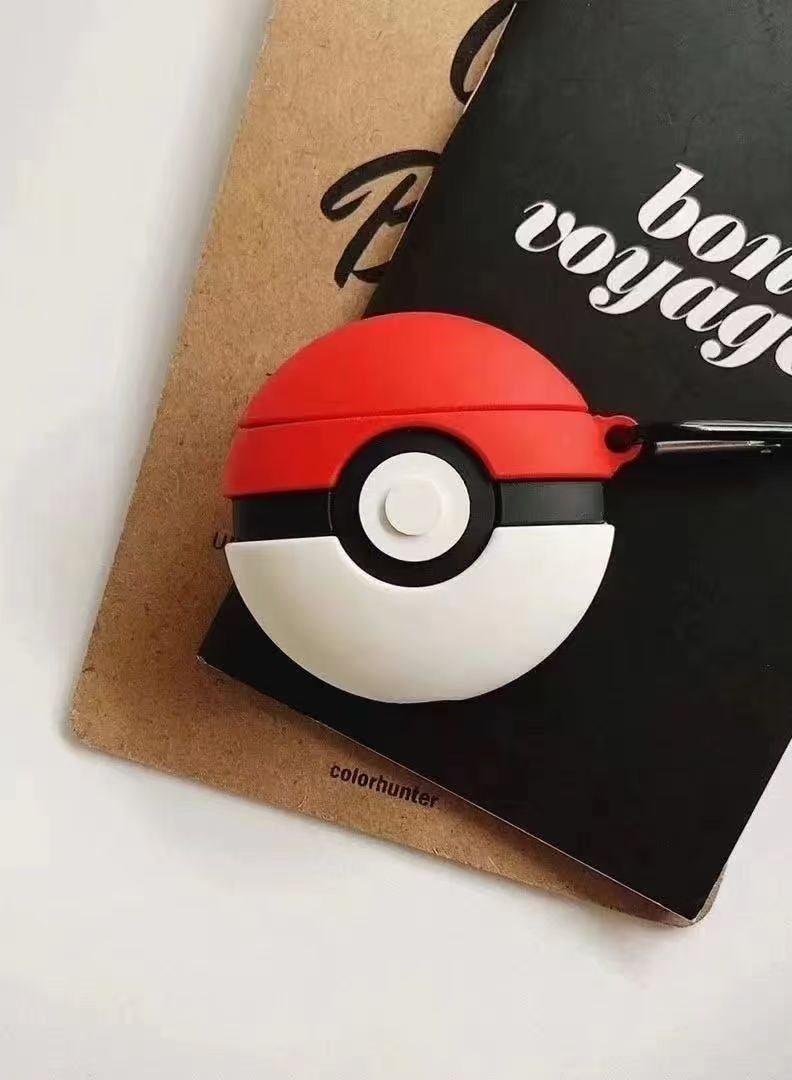 For Bluetooth Headset Air Pods Pro 2 Generation Protective Case - Poke Ball Protective Case - Silicone Drop Resistant Waterproof Case - Image 2