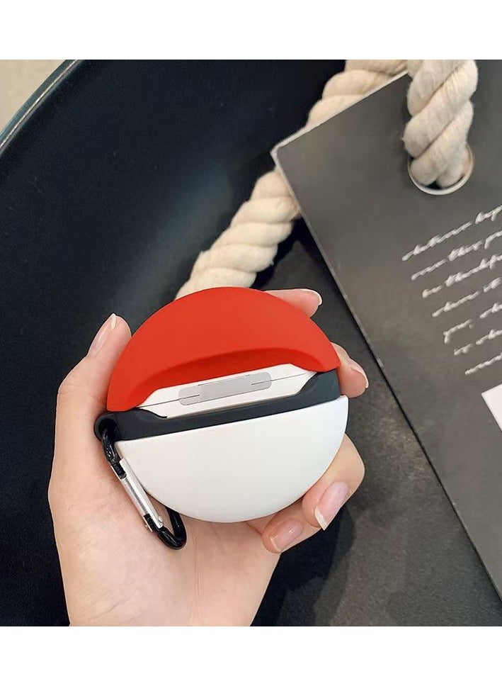 For Bluetooth Headset Air Pods Pro 2 Generation Protective Case - Poke Ball Protective Case - Silicone Drop Resistant Waterproof Case - Image 4