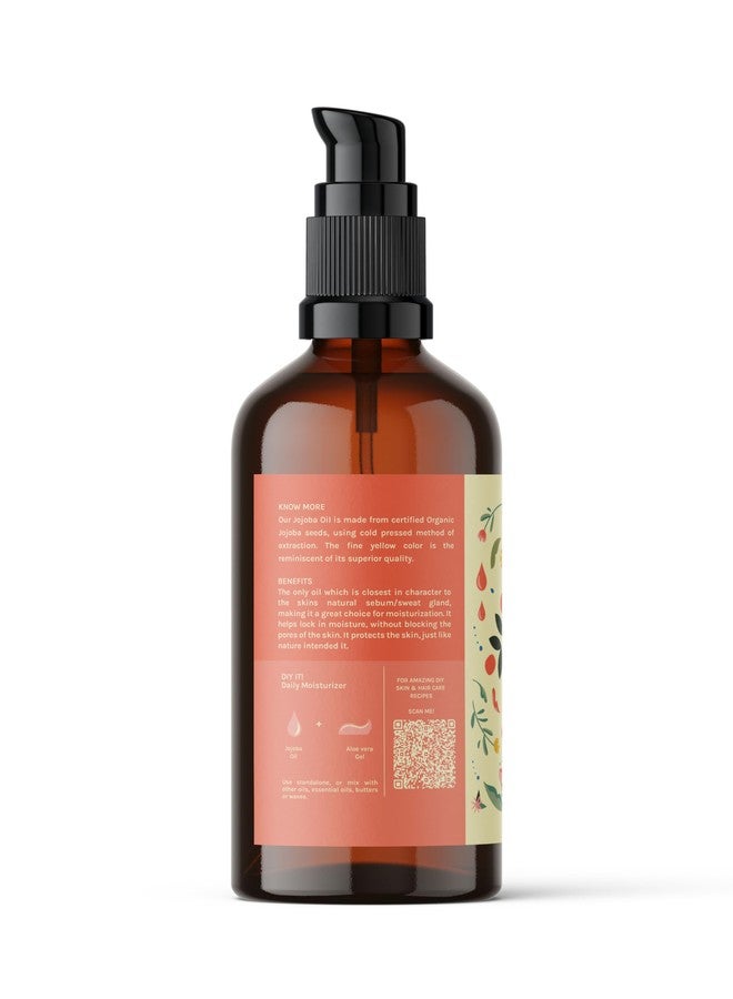 Tattvalogy Golden Jojoba Oil | Derived From Jojoba Seeds | 100% Cold-Pressed & Organic | Pure, Virgin & Unrefined | For Hair, Moisturizing Skin, Makeup Primer & Nails | In Glass Bottle - 50 ML - Image 2