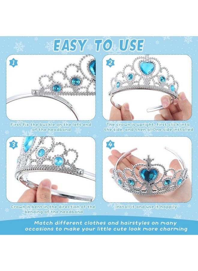 Bonuci 60 Pack Kids Tiara Crown Set Dress Up Costume Party Accessories Princess Crown With Heart Stones Princess Tiara Plastic Crown For Little Girls Women Toddler Birthday Party Favors - Image 4