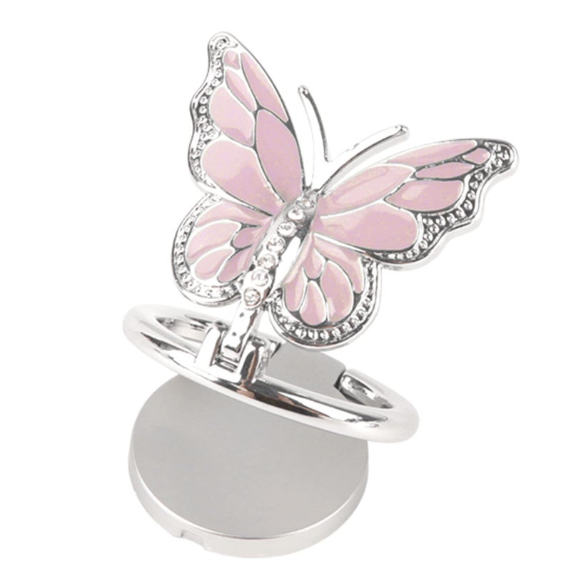 Omorro Phone Ring Holder Finger Kickstand, Bling Metal Cute Butterfly Cell Phone Ring Stand Grip Turns 360Â° Rotation Adjustable Sparkle Phone Grip Compatible with iPhone, Samsung, All Smartphone - Image 1