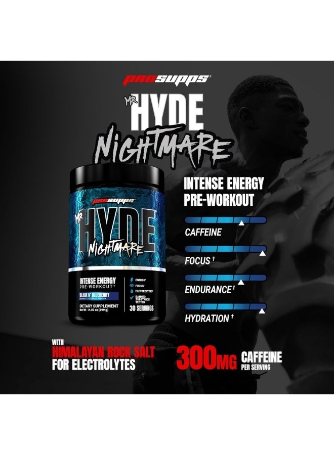 ProSupps Hyde Nightmare Pre-Workout - Black & Blueberry Lemonade - 30 Servings - High Performance Energy & Mental Focus Formula For Maximum Gains - Image 3