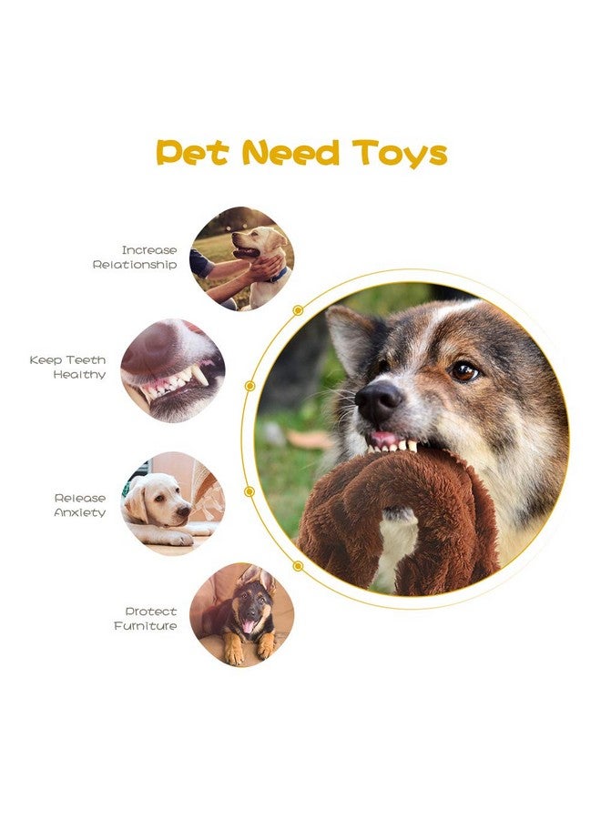 FIREOR Dog Squeak Toys, No Stuffing Plush Dogs Chew Toy for Small Medium Large Breed Chewer Squeaky Pet Supplies Tough Durable Puppy Teething Chewing Interactive to Keep Them Busy Best Birthday Gift - Image 2