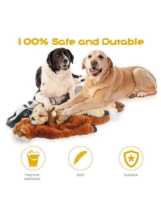 FIREOR Dog Squeak Toys, No Stuffing Plush Dogs Chew Toy for Small Medium Large Breed Chewer Squeaky Pet Supplies Tough Durable Puppy Teething Chewing Interactive to Keep Them Busy Best Birthday Gift - Image 3