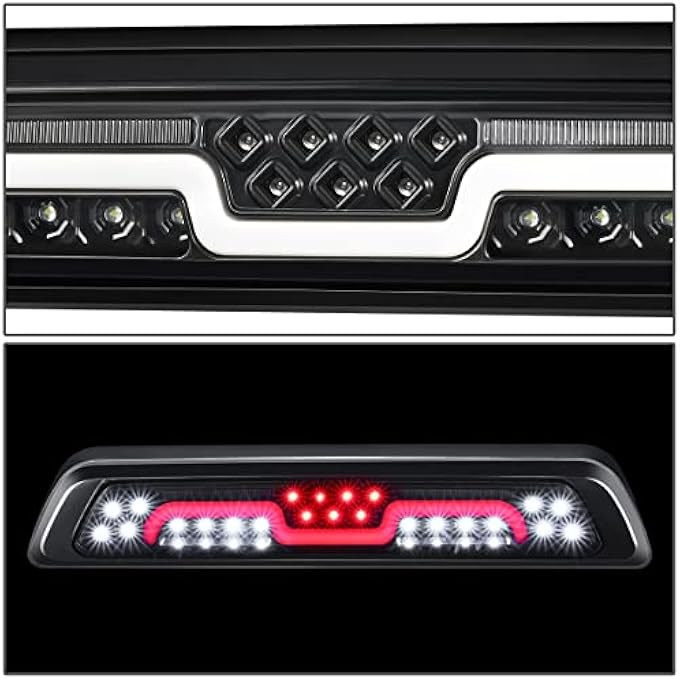 ريحني 3BlZtl009Ch عدسة شفافة ثلاثية الأبعاد LED مرحلتين متتاليتين ضوء الفرامل الثالث والثالث متوافق مع تندرا 2007-2020 - Image 4