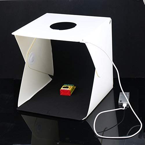 HIFFIN Photo Bag 30cm Medium Size Portable Folding with 1 led Strips lightbox Photography Photo Studio Softbox Lighting Kit Light Box for Phone Digital Camera - Image 1
