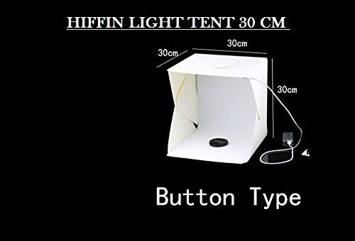 HIFFIN Photo Bag 30cm Medium Size Portable Folding with 1 led Strips lightbox Photography Photo Studio Softbox Lighting Kit Light Box for Phone Digital Camera - Image 5