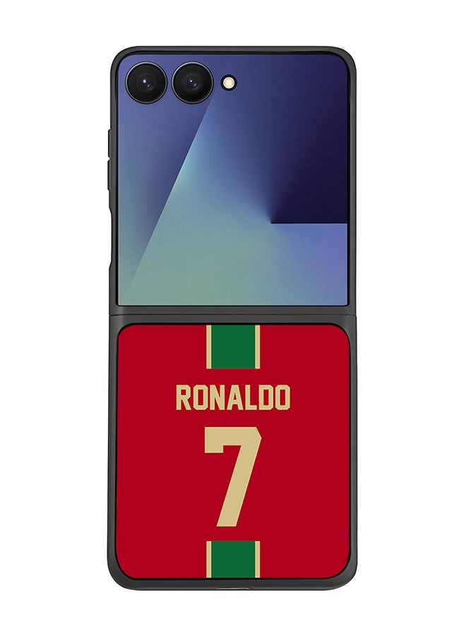 Stylizedd For Samsung Galaxy Z Flip7 Case,Slim fit Camera Protection, Shockproof Thin Phone cover  - Football - Portugal,  Ronaldo