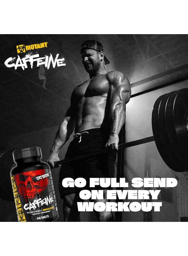 Mutant حبوب الكافيين موتانت - مكمل كافيين نقي من الدرجة الصيدلانية لزيادة الطاقة والتركيز واليقظة الذهنية والأداء والقدرة على التحمل - يقلل من التعب ويستعيد اليقظة - 240 قرص - Image 2