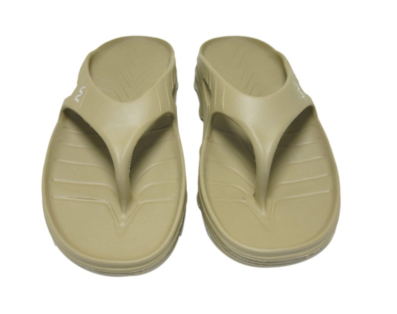 doubleu Recovery Slipper|Soft Doctor Anti-Skid Slipper for Men|Riva|Slides, Flip-Flops, Chappals (9,Khaki) - Image 5